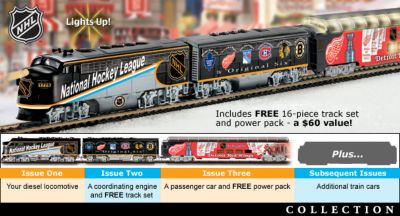 NHL&reg; Original Six Express Hockey Team Train Collection - NHL&reg; Original Six Hockey Team Train Collection an Exclusive National Hockey League Collectible First!