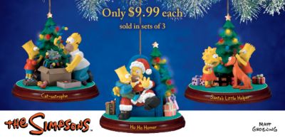 The Simpsons Illuminated Christmas Ornament Collection - Have a Very Simpsons Christmas with this Illuminated Christmas Ornament Collection!