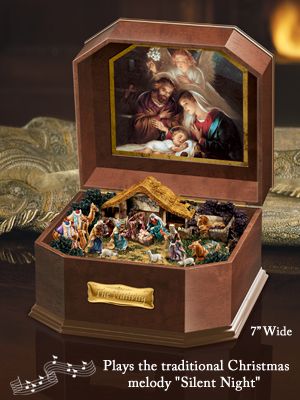 Nativity Christmas Music Box