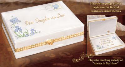 Dear Daughter-In-Law Collectible Porcelain Music Box - Exclusive Daughter-in-Law Collectible Music Box a First-ever Ardleigh Elliott Porcelain Music Box Gift for Daughter-in-Law