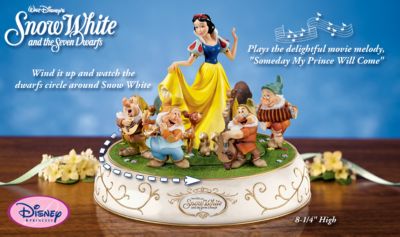 Collectible Disney Snow White And The Seven Dwarfs Animated Music Box - Snow White and the Seven Dwarfs Animated Music Box a Limited-edition Collectible to Delight You! Makes A Unique Disney Gift