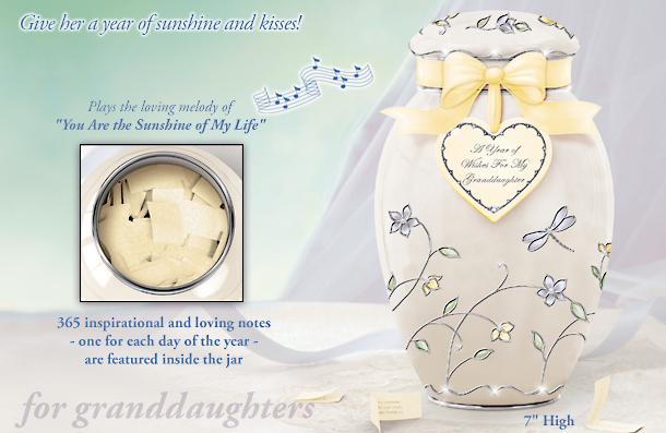 Click here to buy A Year Of Wishes Gift For My Granddaughter Porcelain Musical... by Ardleigh Elliott.