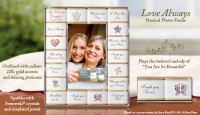 Click here to buy I Wish You Love Always Musical Photo Frame For Daughter by Ardleigh Elliott.