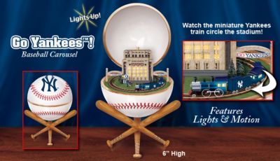 Go Yankees! Baseball Carousel: Major League Baseball Collectible - Exciting <i>New York Yankees</i> Baseball Collectible! Unique Design Celebrates the Classic Journey of a Classic Team!