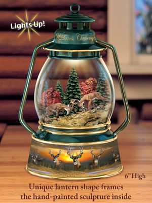 Ardleigh Elliott Al Agnew Wilderness Challenge Lantern With Whitetail Deer Art: Wildlife Gift