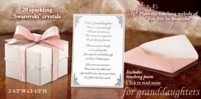 Grandmothers Gift Music Box: Grandmother To Granddaughter Gift - Exclusive Limited-edition Grandmother to Granddaughter Gift! Music Box Boasts Shimmering Swarovski&reg; Crystal Accents