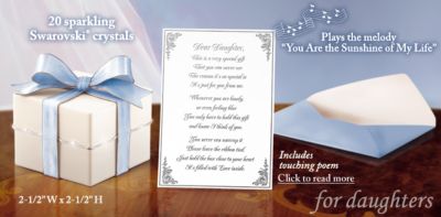 Mothers Gift Music Box: Mother To Daughter Gift - Mother to Daughter Gift Music Box! Exclusive Limited-edition Gift for Daughter Adorned with Shining Swarovski&reg; Crystals!