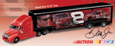 1:64 Dale Earnhardt, Jr. Motorsport Editions Diecast Hauler - Dale Earnhardt, Jr. Collectible 1:64 Scale Diecast Hauler a Hot Winner! Exclusive Authorized NASCAR&reg; Collectible!