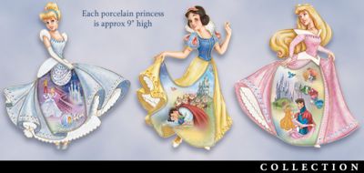 Visions Of Enchantment Disney Princess Collectible Wall Decor Collector Plate Collection - Collectible Disney Princess Wall Decor Collection Accented with Art and Sparkles! Beautiful Keepsakes or Disney Gifts!
