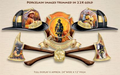Click here to buy Commitment To Courage Firefighter Tribute Wall Decor... by The Bradford Exchange.