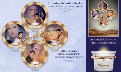 Click here to buy Elvis, Forever Golden Candlelit Quartet Collector Plate... by The Bradford Exchange.