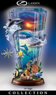 The Bradford Exchange Sea Of Light Collectible Dolphin Art Sculpture Collection