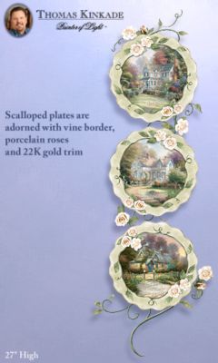 The Bradford Exchange Thomas Kinkade Welcome Home Porcelain Collector Plate Collection