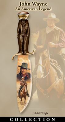 The Bradford Exchange John Wayne Western Movie Themed Collectible Knife Replica Collection