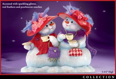 Our Friendship Is Snow Delightful Collectible Snowman Figurine - Collectible Snowman Figurine Captures the Spirit of Friendship in Heartwarming Detail! Exclusive Holiday Decoration!