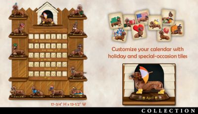 Click here to buy Love Of Dachshunds Perpetual Calendar by The Bradford Exchange.