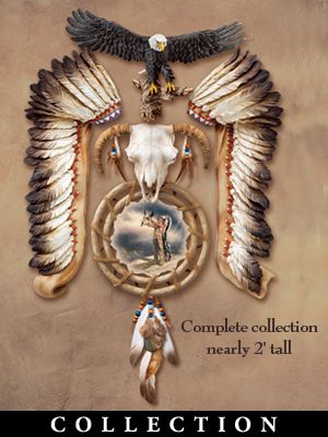 The Bradford Exchange Ancient Tribal Spirits Native American Style Eagle Wall Decor Collection