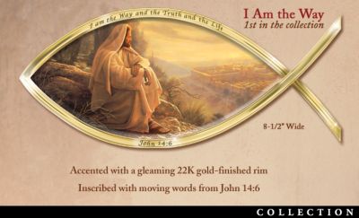 Greg Olsen Biblical Art Icthus Fish-Shaped Wall Decor Collection: Symbols Of Salvation - Biblical Art Icthus Fish-Shaped Wall Decor Brings to Life Inspirational Christian Symbols of Salvation! Fine Religious Gifts