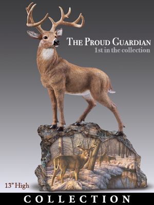 Click here to buy Majestic Spirits Deer Sculpture Collection by The Bradford Exchange.