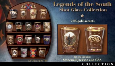 Click here to buy Legends Of The South Shot Glass Collection by The Bradford Exchange.