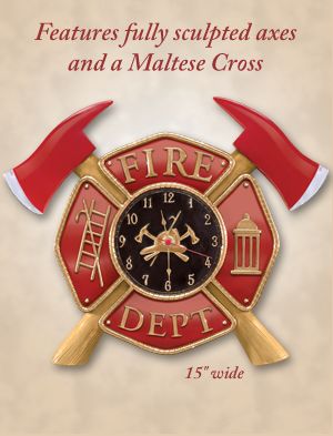 Click here to buy Courage Under Fire Collectible Firefighter Clock With... by The Hamilton Collection.