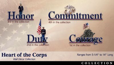 Heart Of The Corps USMC Wall Decor Art Collection 