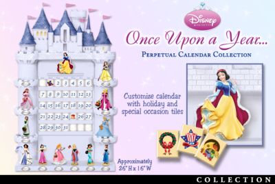Once Upon A Year Disney Princess Perpetual Calendar: Disney Home Decor GIft - Disney Princess Perpetual Calendar Collection Celebrates a Happy Ending to Each New Day! Unique Disney Princess Home Decor!