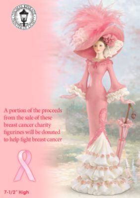 The Hamilton Collection Thomas Kinkade A Vision Of Hope Breast Cancer Charity Figurine