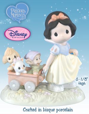 The Hamilton Collection Precious Moments Heigh Ho It's Off To Play We Go Collectible Disney Snow White Figurine