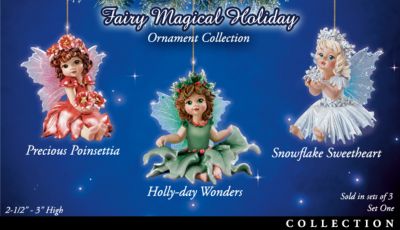 Click here to buy Fairy Magical Holidays Tree Ornament Collection by The Bradford Exchange.
