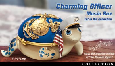 United States Marine Corps Heirloom Porcelain Turtle Music Box Collection: Little Heroes - Handcrafted Limited-Edition United States Marine Corps Turtle Music Box Collection to Salute This Noble Service Branch!