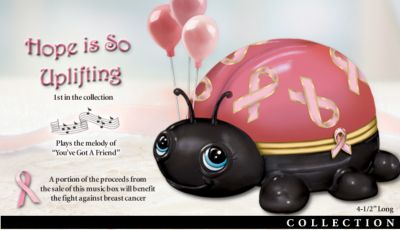 Click here to buy Breast Cancer Support Pink Ribbon Love Bugs Ladybug Music... by The Bradford Exchange.