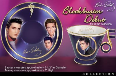 Elvis Presley Heirloom Porcelain Teacup And Saucer Collection: Teatime With Elvis