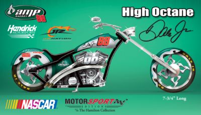 High Octane Motorcycle Figurine: Dale Earnhardt, Jr. Collectible - Dale Earnhardt, Jr. Motorcycle Figurine an Exciting First! Finely Crafted Must-have Collectible Loaded with Details!