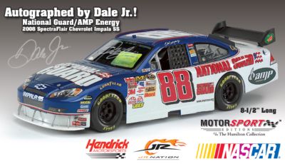 Dale Earnhardt Jr. National Guard/AMP Energy Autographed 2008 Chevrolet Impala SS Diecast - Dale Earnhardt Jr. Autographed Diecast Car! Personally Hand-signed by Dale Jr.! Edition Limited to 2,000!