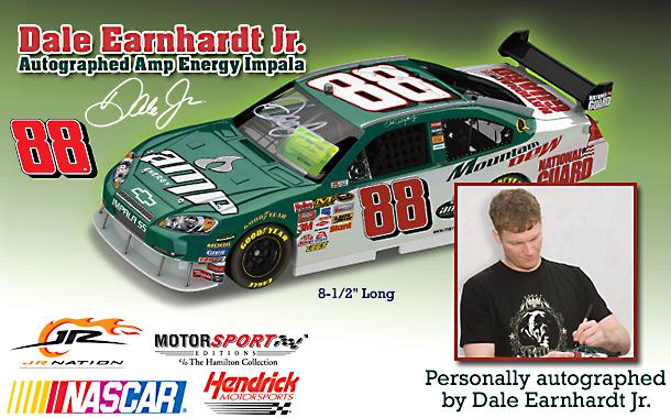 Dale Earnhardt Jr. Autographed Amp Energy SpectraFlair 2008 Impala 1:24-Scale Diecast Car - Dale Earnhardt Jr. Autographed Diecast Car Amps Up the Excitement! Limited to Only 3,000! NASCAR® Fan Christmas Gift!