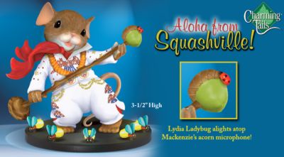 Click here to buy Charming Tails Aloha From Squashville! Elvis Figurine by The Hamilton Collection.