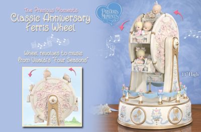 Precious Moments Classic Anniversary Ferris Wheel Music Box: Precious Moments Collectible - Porcelain Precious Moments® Ferris Wheel Music Box Honors Loving Memories! Anniversary Edition Limited to 3,000!