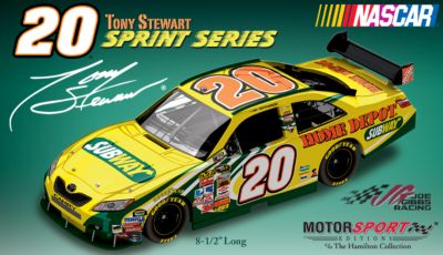 Tony Stewart Collectible No. 20 Subway/The Home Depot Toyota Camry NASCAR Diecast Car - Shift Your Gears! Tony Stewart Collectible Diecast Car Honors Subway Sponsorship and Last Season with Joe Gibbs Racing!
