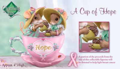 Click here to buy Charming Tails A Cup Of Hope Breast Cancer Charity Mouse... by The Hamilton Collection.