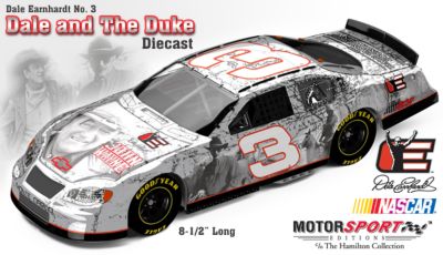 Dale Earnhardt No. 3 Dale and John Wayne The Duke Diecast Car - Dale Earnhardt No. 3 Diecast and John Wayne "The Duke"! Two All-American Legends Together in One Exciting Tribute!