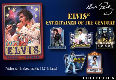 Elvis Presley: Entertainer Of The Century Patch Collection - Ladies and Gentlemen, We Proudly Introduce the Exclusive Elvis Presley&reg; Patch Collection! FREE Deluxe Collectors Album!