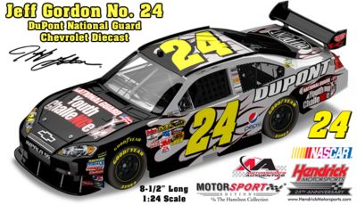 Click here to buy Jeff Gordon No. 24 DuPont National Guard Chevrolet... by The Hamilton Collection.