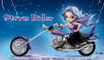 Fantasy Art Motorcycle And Fairy Figurine: Storm Rider - Exclusive Fantasy Art Fairy with Motorcycle Figurine a Sparkling Sweet Ride with Attitude! A First by Jasmine Becket-Griffith