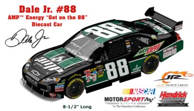 Click here to buy Dale Earnhardt Jr Get On The 88 Fan Autograph Diecast Car by The Hamilton Collection.