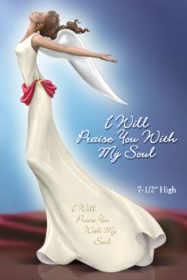 The Hamilton Collection I Will Praise You With My Soul Angel Figurine