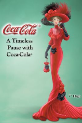Click here to buy A Timeless Pause With Coca-Cola Elegant Woman Figurine by The Hamilton Collection.