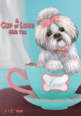 Click here to buy A Cup Of Love Shih Tzu Teacup Figurine by The Hamilton Collection.