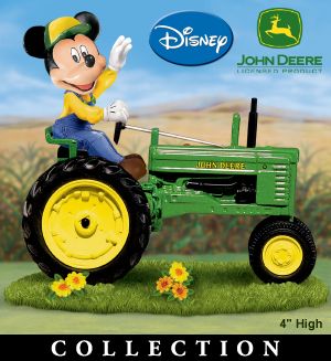 The Hamilton Collection Mickey Mouse's Farm Livin' With John Deere Equipment Figurine Collection