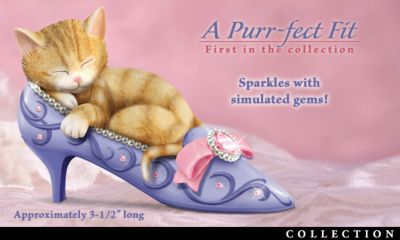Click here to buy Kitty Couture Collectible Kitten Figurine Collection by The Hamilton Collection.